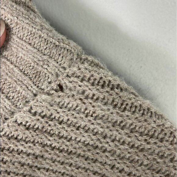 Nordstrom Sweet Romeo Cool Girl Tunic Sweater Ribbed Knit Beige Tan Size small S - Picture 9 of 12